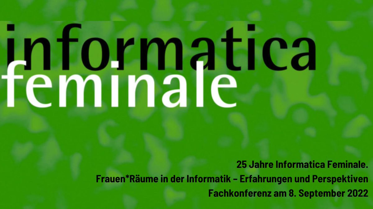 Frau_Digital's tweet photo. Fachkonferenz auf der #InformaticaFeminale der @UniBremen – #FrauWirktDigital ist dabei! Themen: 25 Jahre Erfahrung, Einblick in die aktuelle Hochschul-Situation der #Informatik, Ausblick auf genderpolitische Perspektiven: Wir freuen uns auf interessante Vorträge und Gespräche! https://t.co/EKWuoMdYMa