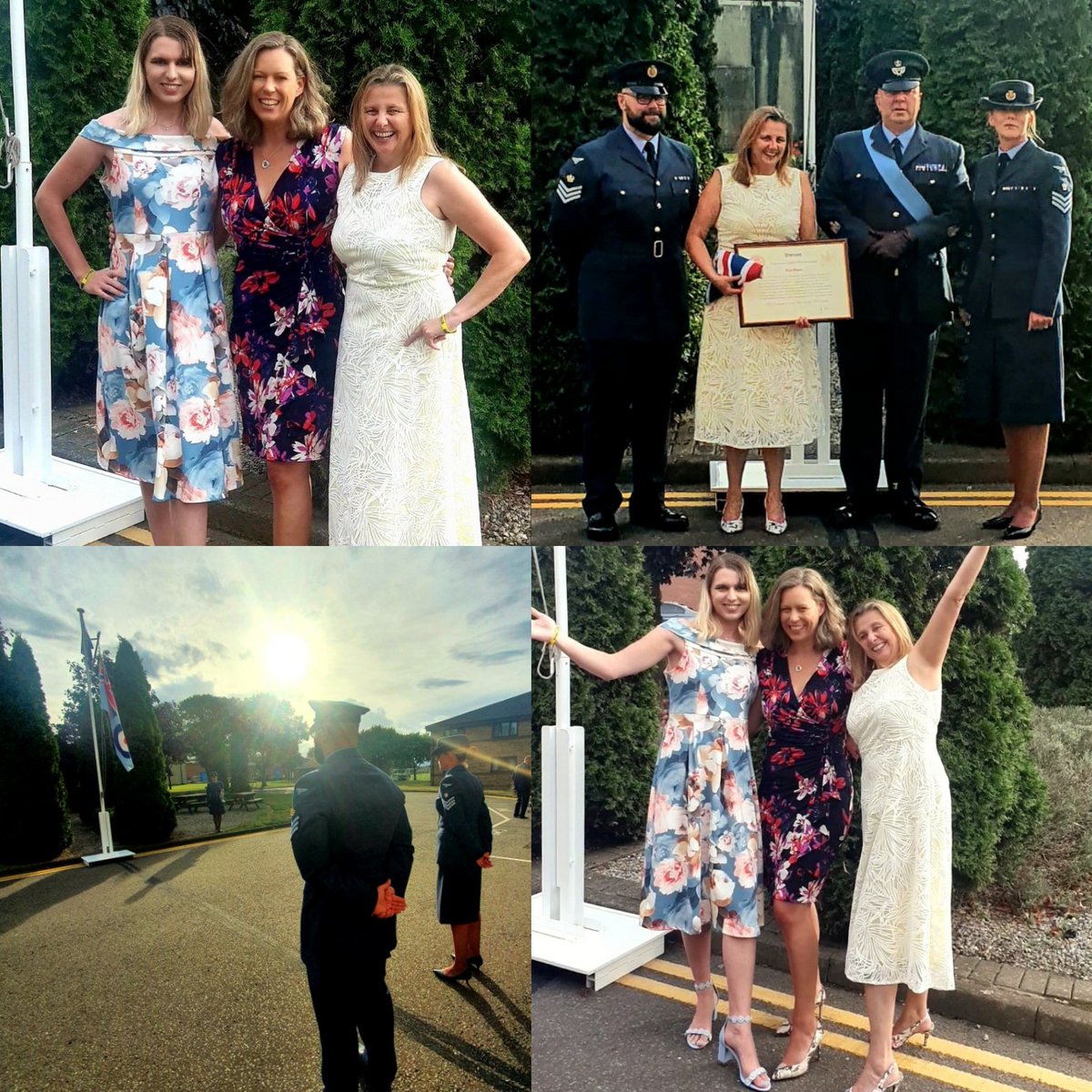 DawnieC_RAF's tweet photo. Fabulous top table yesterday for WO Tina Wilson to celebrate her RAF career as she prepares for a whole new life in Australia. Going to miss you loads but now searching flights to Perth ๐. Well done @RAFConingsby Catering team, amazing food and hosting. #serviceleaver https://t.co/xWmVZp4RlS