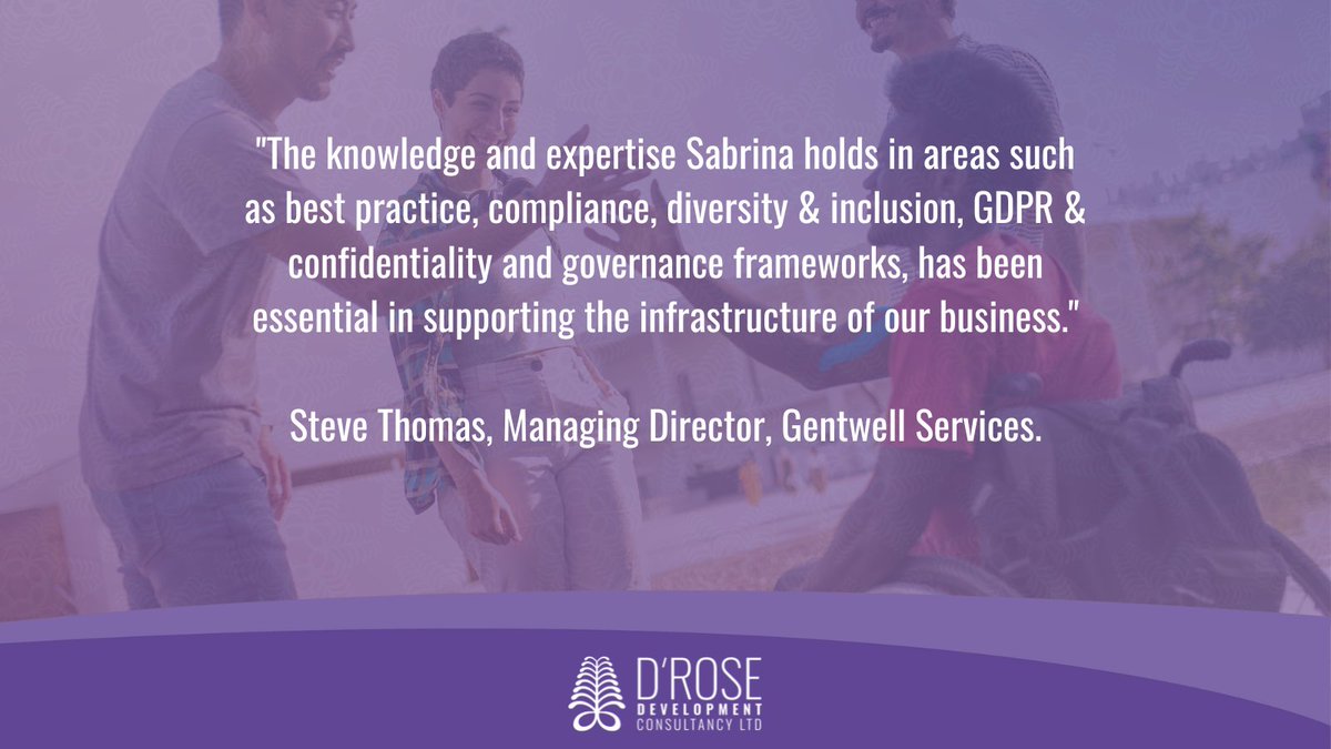 "The knowledge and expertise Sabrina holds has been essential in supporting the infrastructure of our business" - Steve Thomas, Gentwell Services

Discover more about our ethics and compliance services here: droseconsultancy.com 

#BuildingExcellence #DiversityAndInclusion