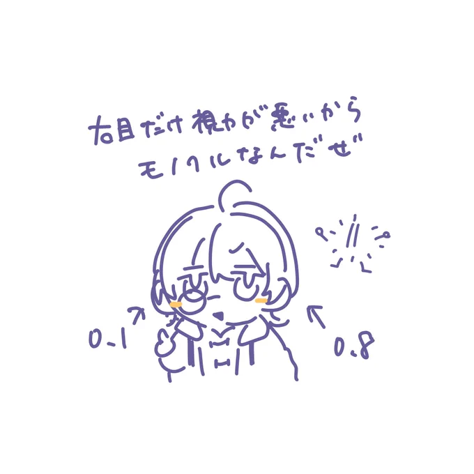 髪はウルフの襟足を三つ編みしてるぜ 