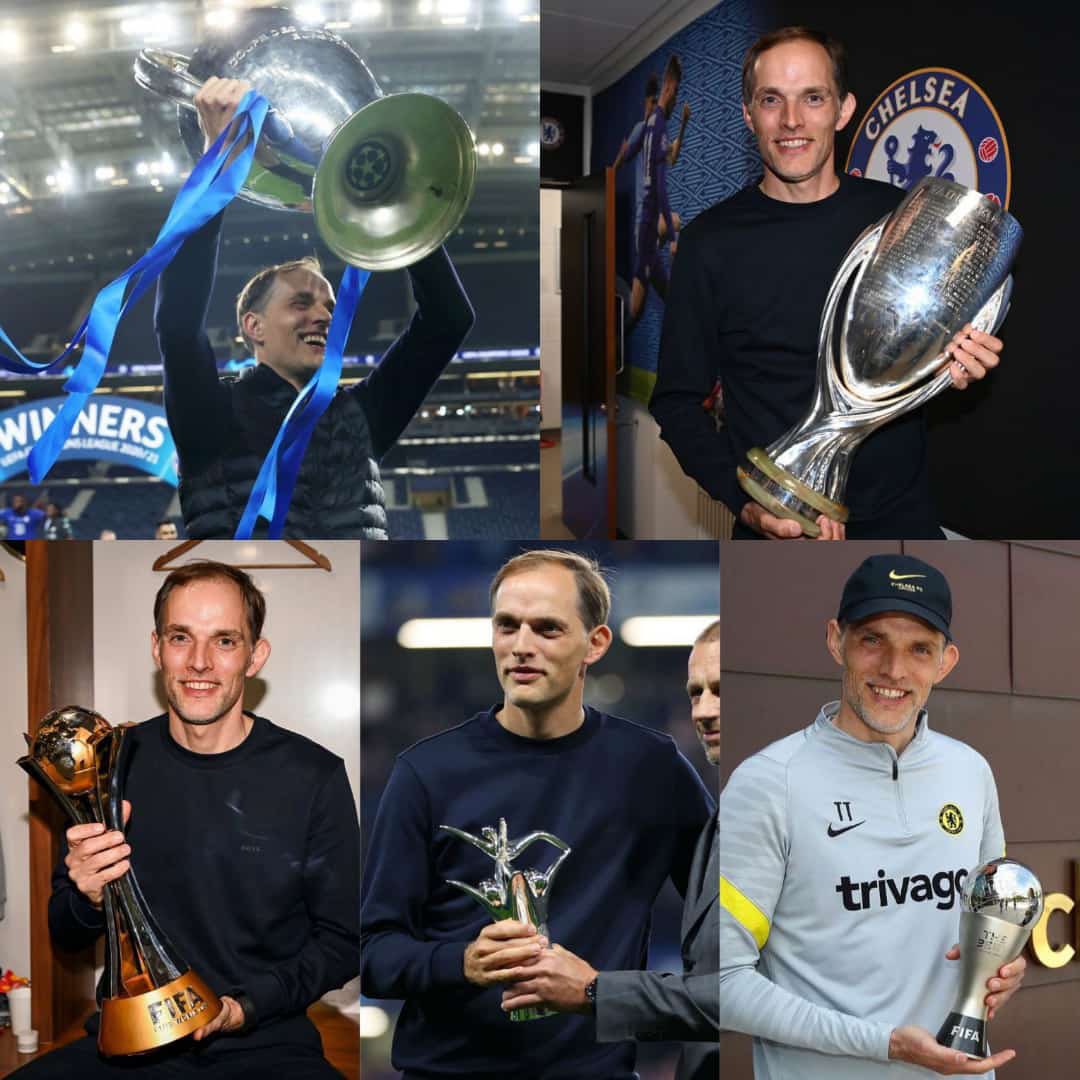 siphillipssport's tweet photo. Thomas Tuchel, thank you for leading our club through turmoil, for being yourself, for fighting for this badge, for all the great memories, for the UCL triumph, for being a loveable character, and thanks for understanding our club. You will be sorely missed 💙 https://t.co/6yIt1cWhyo