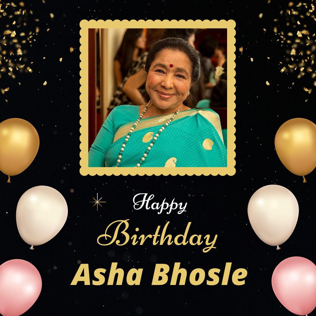 PrabhatSinghX's tweet photo. Happy #birthday to the lady who gave #rythym to cinema! 
#AshaBhosle #singer #90sMusic https://t.co/V4shtGYtxF