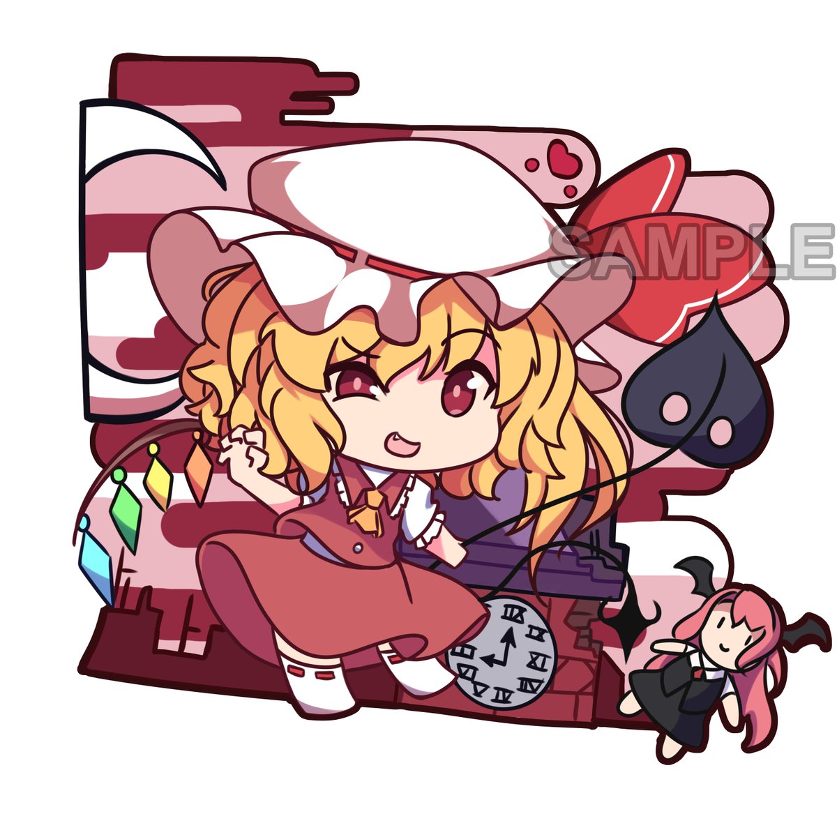 kegare_meika's tweet image. remilia and flandre stickers

#東方Project #イラスト #レミリア・スカーレット #フランドール・スカーレット #touhou #touhouproject #chibiart