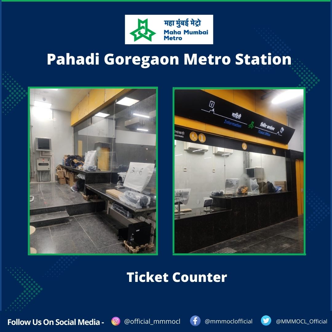 MMMOCL_Official's tweet photo. #PahadiGoregaon metro station on #line2A between #Valnai-#Andheri(W) gives connectivity to #PrarthanaHospital, #MGRoad, #ShastriNagar, #VibgyorSchool, which is on #NewLinkRood. Station work is 97% completed. #MumbaiInMinutes https://t.co/uxo8HqPX0t