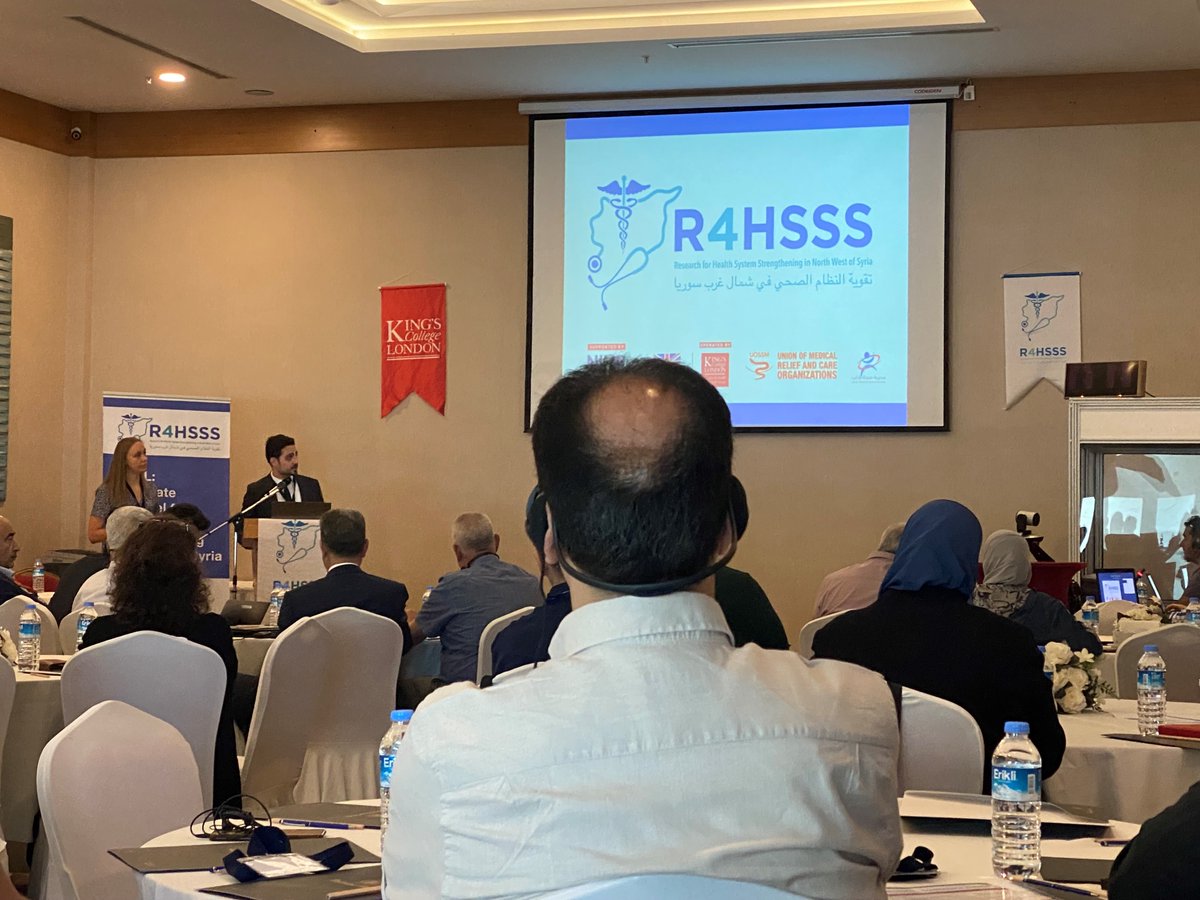 R4HSSS (@r4hsss) on Twitter photo <a href="/kareemekzayez/">Abdulkarim Ekzayez</a> and <a href="/kristenjmeagher/">kristenjmeagher</a> kicked off our #Research for Health Systems Strengthening in northwest #Syria #conference with key project achievements, including a wealth of new collaborators this year.
We're excited to hear plans for year 3! <a href="/kareemekzayez/">Abdulkarim Ekzayez</a> and <a href="/kristenjmeagher/">kristenjmeagher</a> kicked off our #Research for Health Systems Strengthening in northwest #Syria #conference with key project achievements, including a wealth of new collaborators this year.
We're excited to hear plans for year 3!