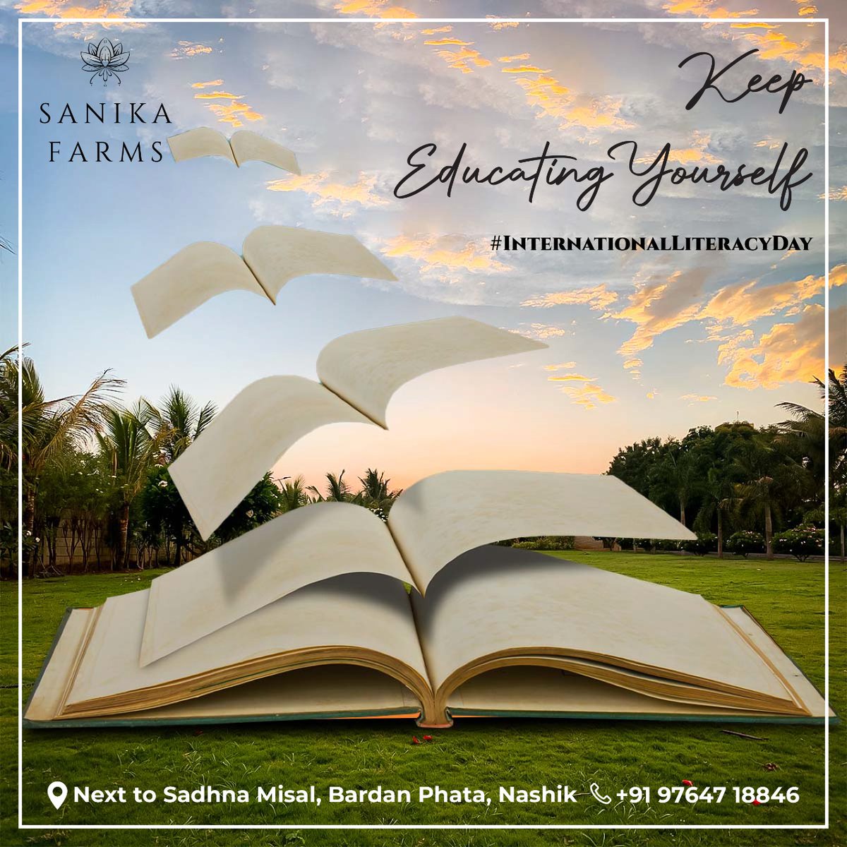 sanika_farms's tweet photo. Education is gift that no one can take away!
So keep educating yourself..
#InternationalLiteracyDay #learn #behave #literate #LiteracyDay #education #educationfirst #keeplearning #keepeducatingyourself #qualitytime #naturephoto #natureartwork #treespirit #beautifulday https://t.co/utAWSUvZYF