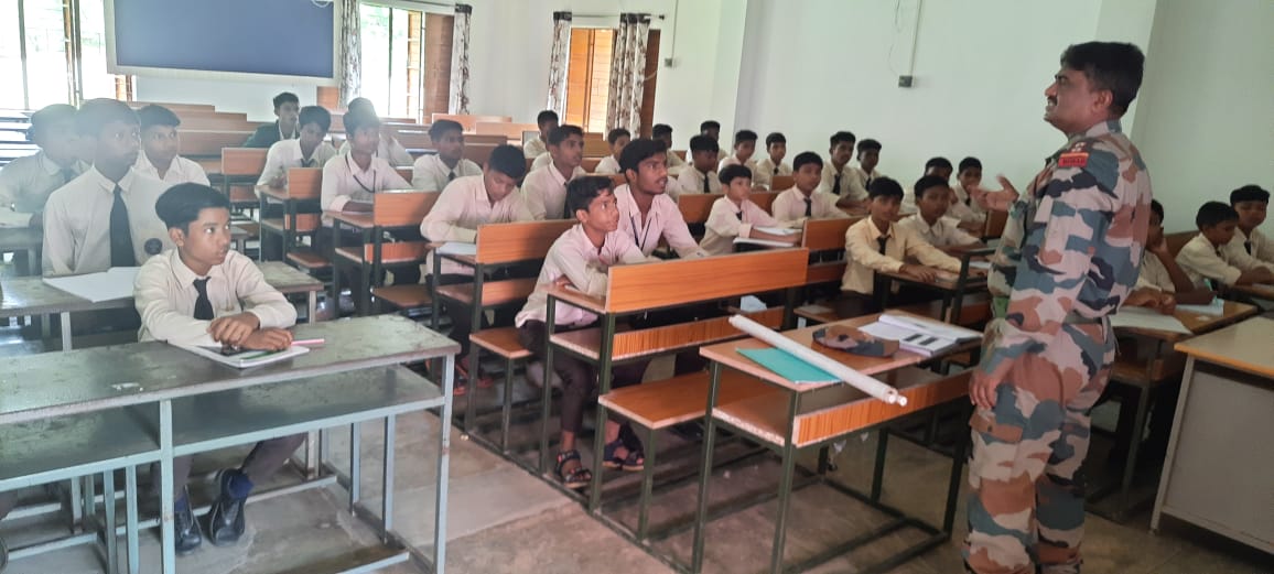 Today regular classes conducted by 13(o)BN ncc Nabarangpur Emrs hirli,Govt h/s nishnahandi