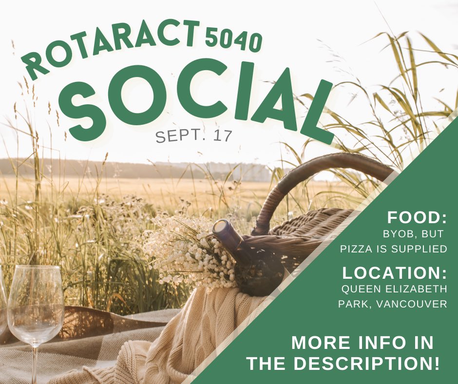 Rotaract5040's tweet photo. ⭐️NEXT SATURDAY⭐️

Rotaract District 5040 is launching its first district-wide social! Prepare yourself for an afternoon of Rotary trivia, games, pizza and friendship! Follow the Facebook Event to get updates on event details as they become available. https://t.co/CMAOgUQ6QC