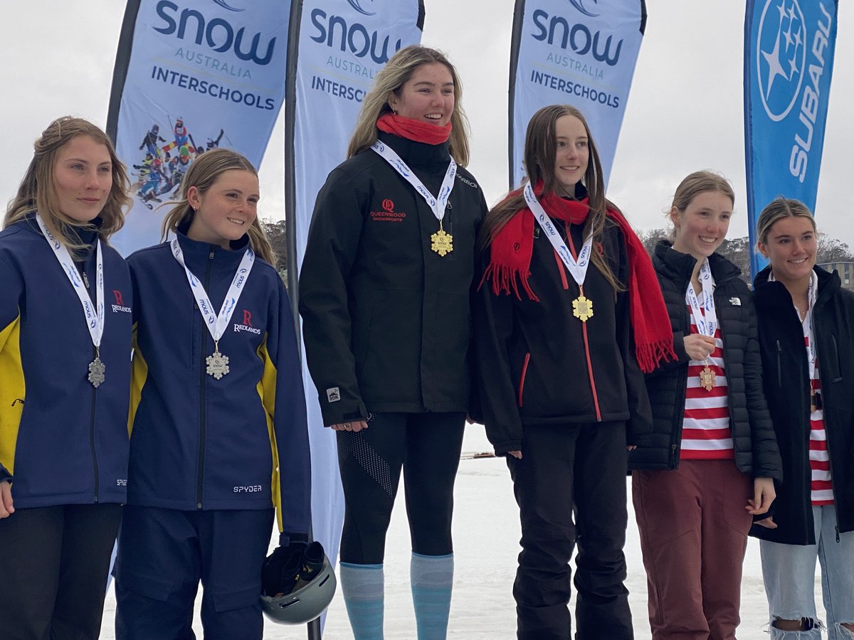 RedlandsSport's tweet photo. Snowsports// Congratulations to Aidan, Billy, Sienna and Callie on their outstanding performance at the Australian Interschools Championships today. 
Todays Highlights:
Billy - 2nd Place in Div 1 Slopestyle
Redlands A Team (Sienna and Callie) - 2nd Place in Div 1 Snowboard X https://t.co/0VCT9AcVkF