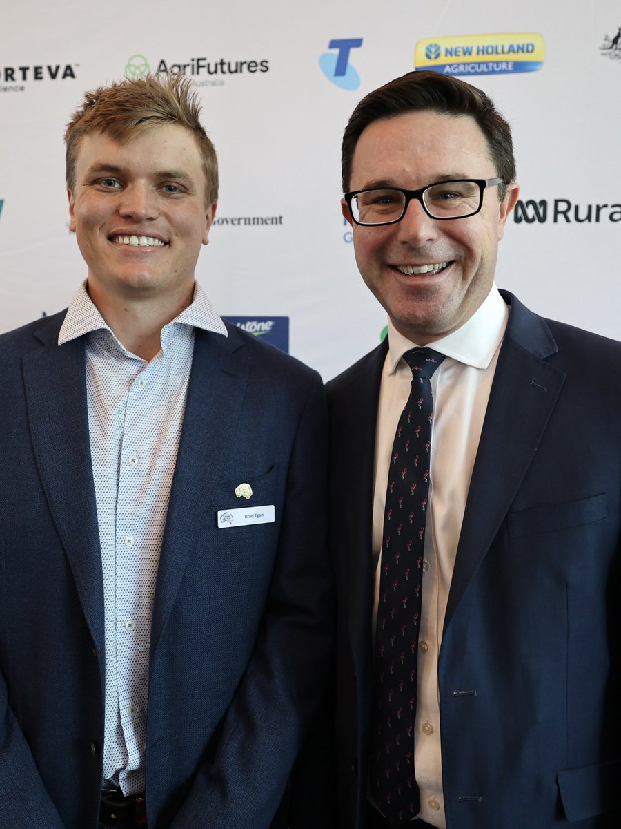 Meet @BradEgan24, all the way from Scaddan, WA.

At the @ausfarmerawards he won both the 2022:

- Award for Excellence in Innovation 

- Young Farmer of the Year

Congrats Brad!