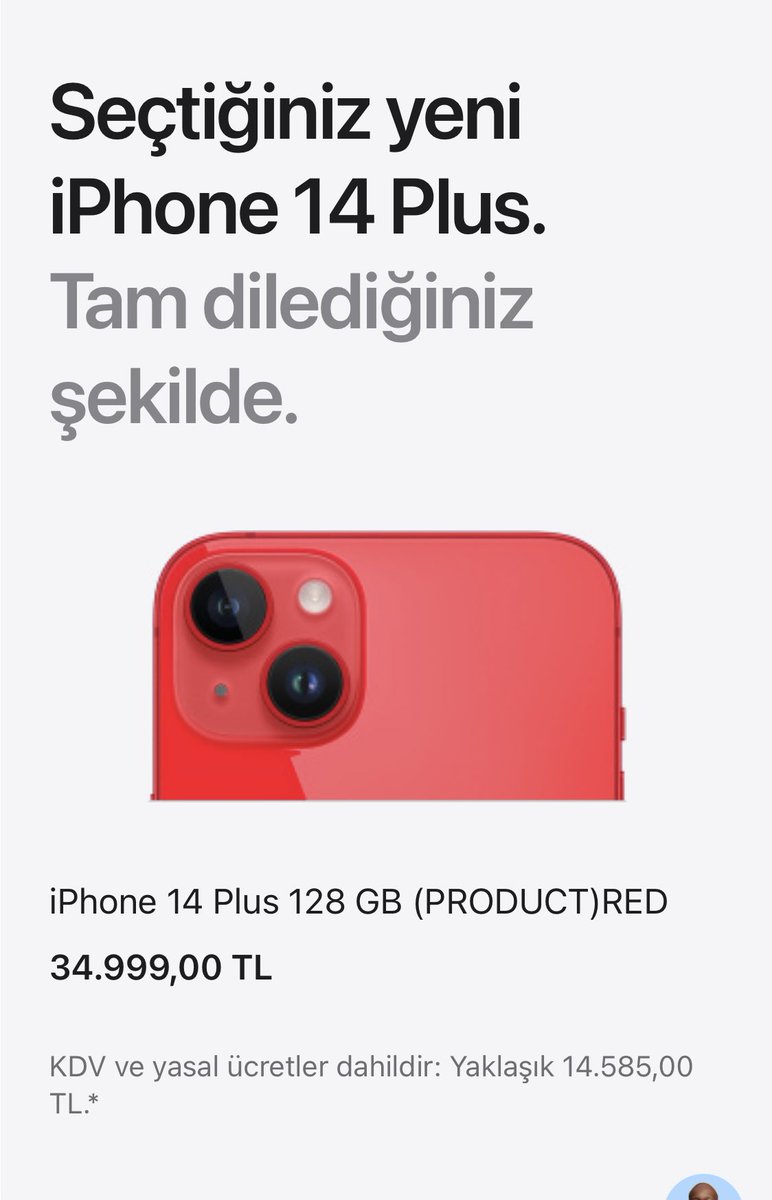 Biz neden bu kadar vergi ödüyoruz? iPhone 14 ABD FİYATI 799 Dolar. 14 Plus ise 899 Dolar. Bugünkü kurla 14.500 ve 16.388 lira. Bizde satış fiyatları: 30.999 ve 34.999 lira. İlkine 13.489 Plus’a 14.585 lira vergi ödüyoruz. Ve daha TRT payı dahil değil! NEDEN? NEDENN? #AppleEvent