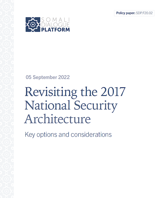 New Policy Paper: Revisiting The 2017 National Security Architecture in #Somalia. 

bit.ly/3cNfpTL

This paper provides an analysis on the current security architecture and offers policy options for establishing a consensus in the security settlement.