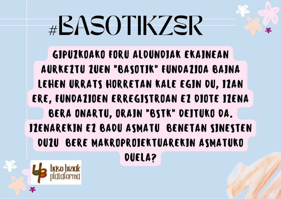 BASOBIZIAKPLAT1's tweet photo. Ondo hasi dira, ez dira gai ezta izena bera kontrolatzen. #basotikzer https://t.co/226ph0YDzG