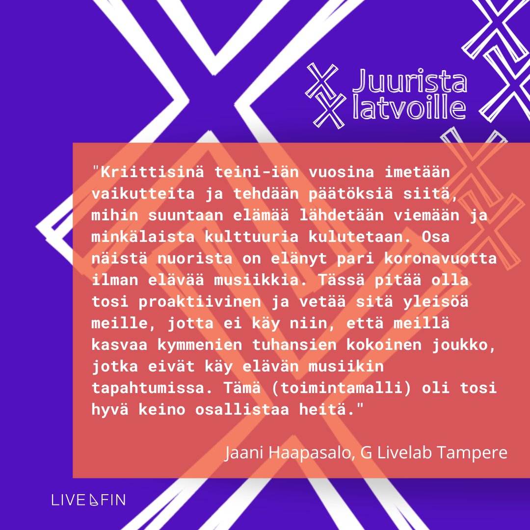 LiveFINry's tweet photo. #LiveFIN mittavan nuorisohankkeen tulokset: Elävä musiikki kiinnostaa edelleen nuoria, mutta keikoille osallistumisen tavat ovat muuttuneet.

Lue uutinen: https://t.co/MMHT5x6Vk8

@okmfi #musiikkiala #elävämusiikki #nuortenhyvinvointi #tutkimustyö #nuorisotyö #juuristalatvoille https://t.co/qBxvcdSX4a