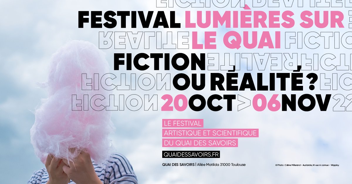 QuaiDesSavoirs's tweet image. [ 🎇Lumières sur le Quai ] Fiction ou réalité ?
20/10 - 6/11/22 | #LSQ2022

⏩ Le pari cette année : arrêter d'opposer #fiction et #réalité. Rencontres, ateliers, expositions ... Venez jouer entre les illusions, les rêves et le réel !

ℹ️ lumieressurlequai.fr