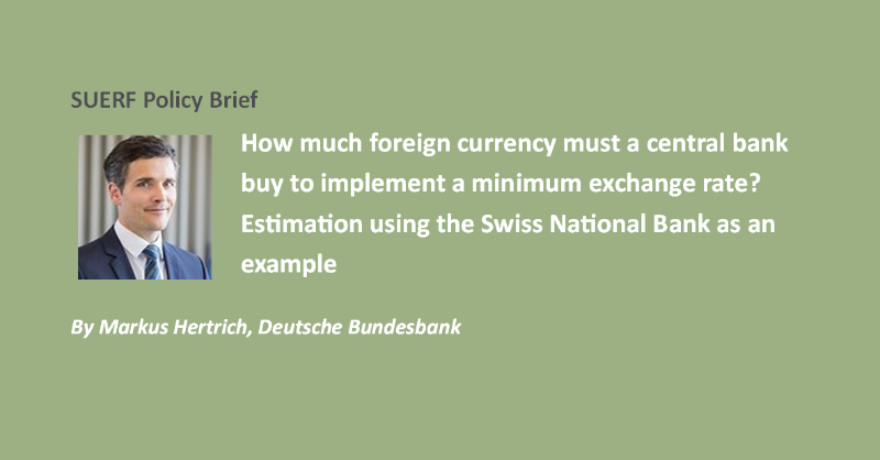 suerf_org's tweet photo. #SUERFpolicybrief “How much foreign currency must a central bank buy to implement a minimum exchange rate? Estimation using the Swiss National Bank as an example” by @MarkusHertrich1 @bundesbank
#FXInterventions #MinimumExchangeRate #CHF #SNB #UnconventionalMonetaryPolicy