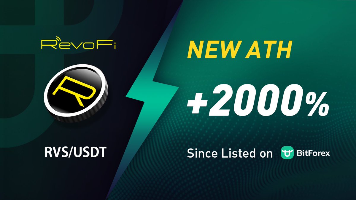 bitforexcom's tweet photo. 🚀🚀🚀After reached to +1050% ATH, Revos (RVS) @revofico got the new ATH record today!

🤑There's still time to ride that rocket, TRADE NOW: 
🟩 https://t.co/yTQKy65mvL
🟩 https://t.co/Xx7l591Lds

#BitForex #RVS #Trending #cryptotrade https://t.co/uXslxjboAS