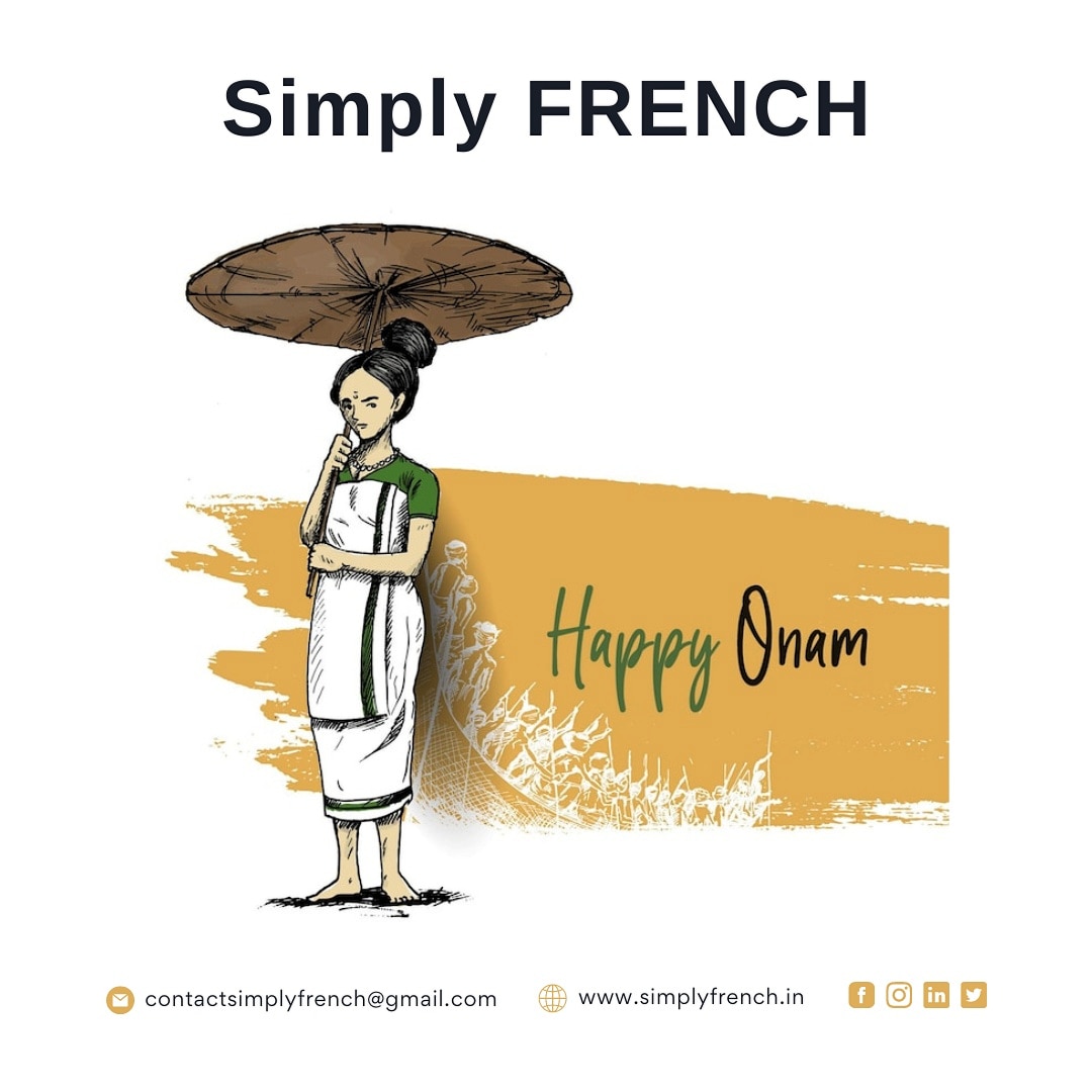 Simplyfrench3's tweet photo. Simply FRENCH wishes you a Happy Onam !
____________
SF1274
contactsimplyfrench@gmail.com
https://t.co/Wld6AIwL28
#simplyfrench
--
#France #French #Francais #Paris #Learnfrench #Speakfrench #eiffeltower #DELF #DALF #TEF #TCF #TEFAQ #FLE #quebec #Canada #Languefrancaise #Language https://t.co/s0pDoWIEvU