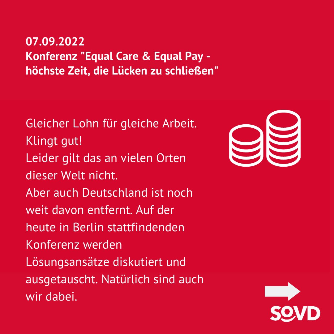 SoVD_Bund's tweet photo. Gestern fand in Berlin die internationale Konferenz "Equal Care & Equal Pay -
höchste Zeit, die Lücken zu schließen" bei der @FESonline statt. Auch wir vom @sovd_bund waren auch dabei. #EqualityNOW #HeForSheAtHome🧠👩🦰✊🥇 https://t.co/XExzxenZOz