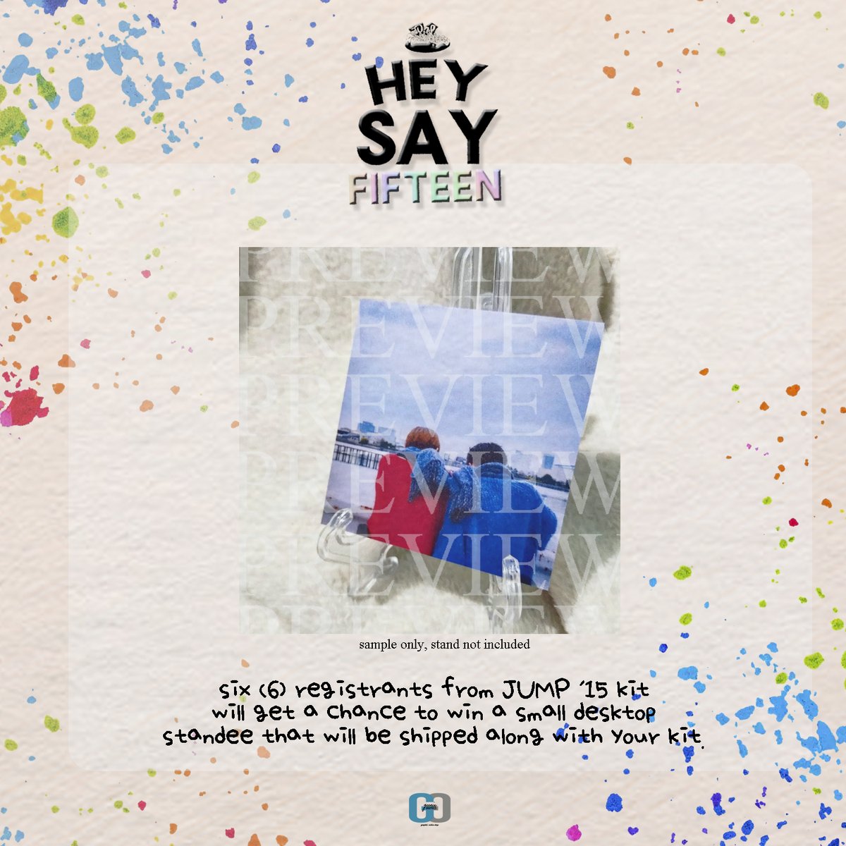 geenixgrafix's tweet photo. Hello JUMP '15 registrants!!
We will be drawing 6 registrants who will get a chance to win a customized small desk standee that will be shipped along with your kit!
Winners will be announced in the next few days.
Thank you everyone!
๐๐๐๐๐งก๐โค๏ธ๐๐
#JUMP15 https://t.co/t67METwKhN