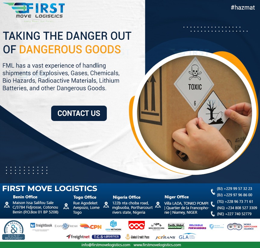 FirstMoveLog's tweet photo. FML has a vast experience of handling shipments of Explosives, Gases, Chemicals, Bio Hazards, Radioactive Materials, Lithium Batteries, and other Dangerous Goods.

#freightforwarding #freight #nvocc #cargoservices #fclservice #lclservice #customclearance #seafreight #projectcargo https://t.co/AzyrVIO2qr