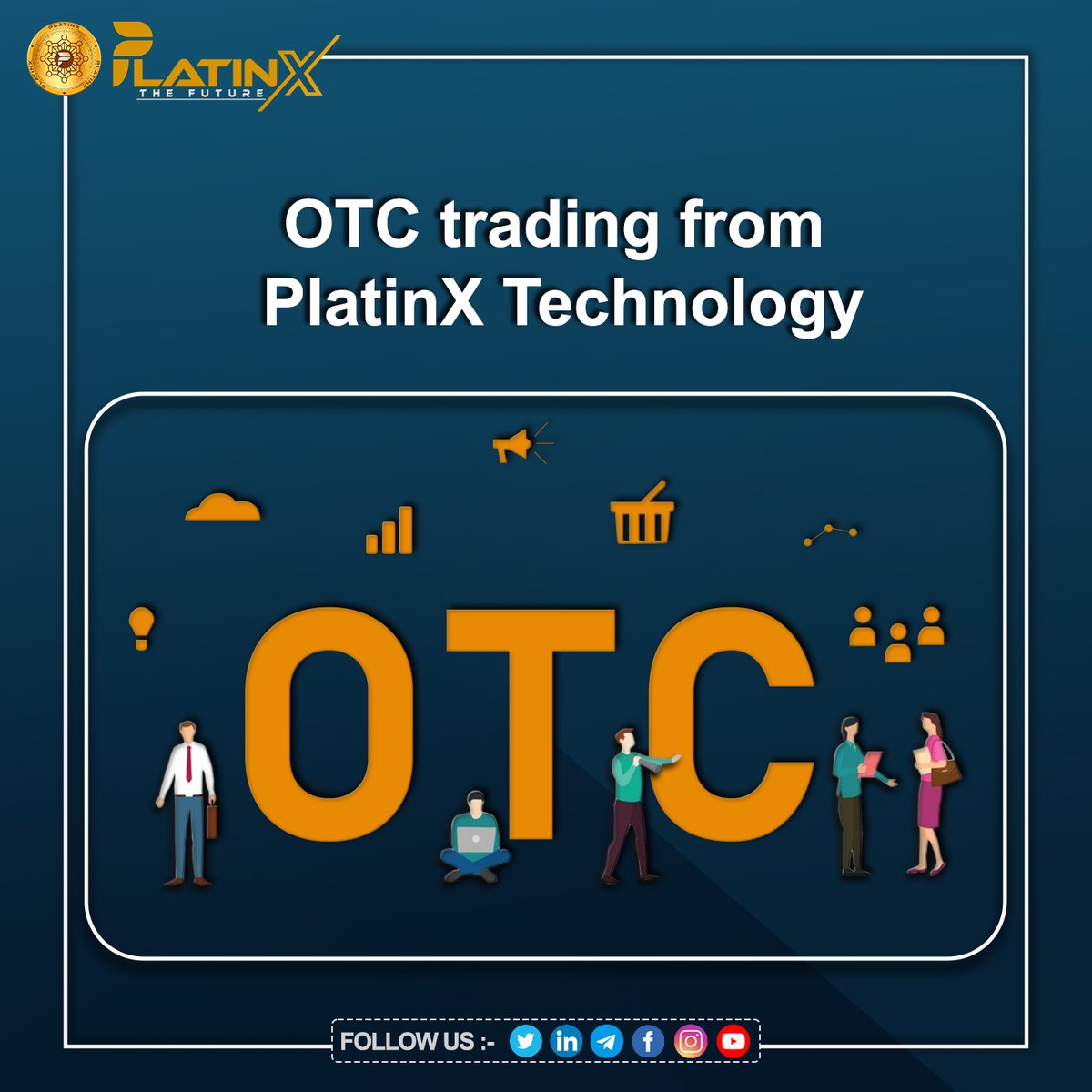 PlatinXOfficial's tweet photo. Trade in huge blocks at competitive rates without the involvement of third-party, securely through OTC services from #PlatinX #Technology.
.
.
Learn more: https://t.co/bSMQPEXtf4
.
.
#OTC #OTCMarkets #crypto #cryptonews #cryptotrading #trading #CryptoUpdate #trade #getsolution https://t.co/MskOxQmREC