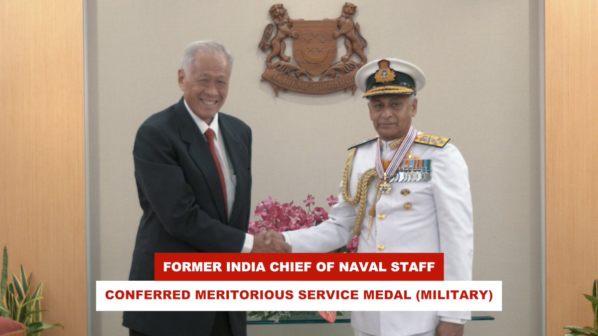 SpokespersonNavy on Twitter "Adm Sunil Lanba (Retd) conferred
