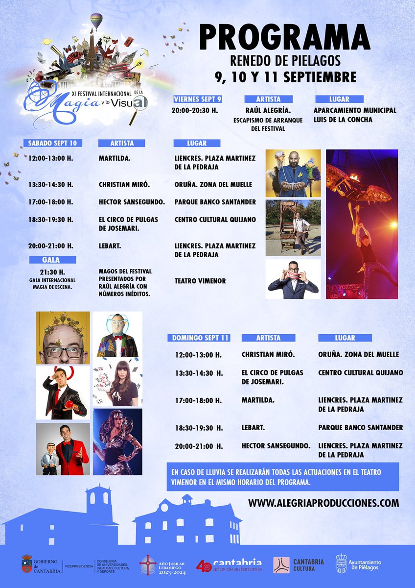 Renedo de Piélagos y alrededores se llenará este fin de semana de la mejor magia internacional