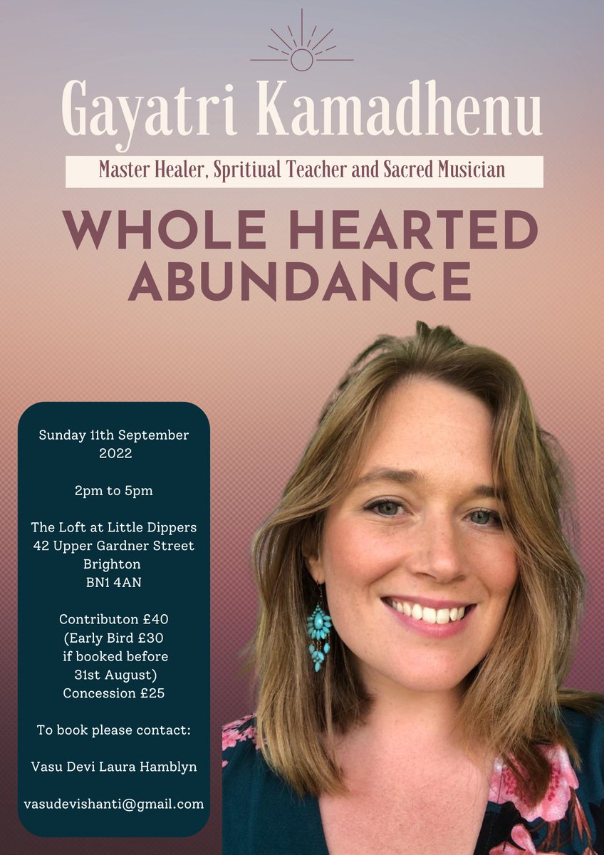 TheLoftatLD's tweet photo. This Sunday at The Loft at Little Dippers, Brighton. Don't miss it!

#workshops #spiritual #spiritualjourney #abundance #brighton #meditation #music #mantra https://t.co/qjLw1ikA0N