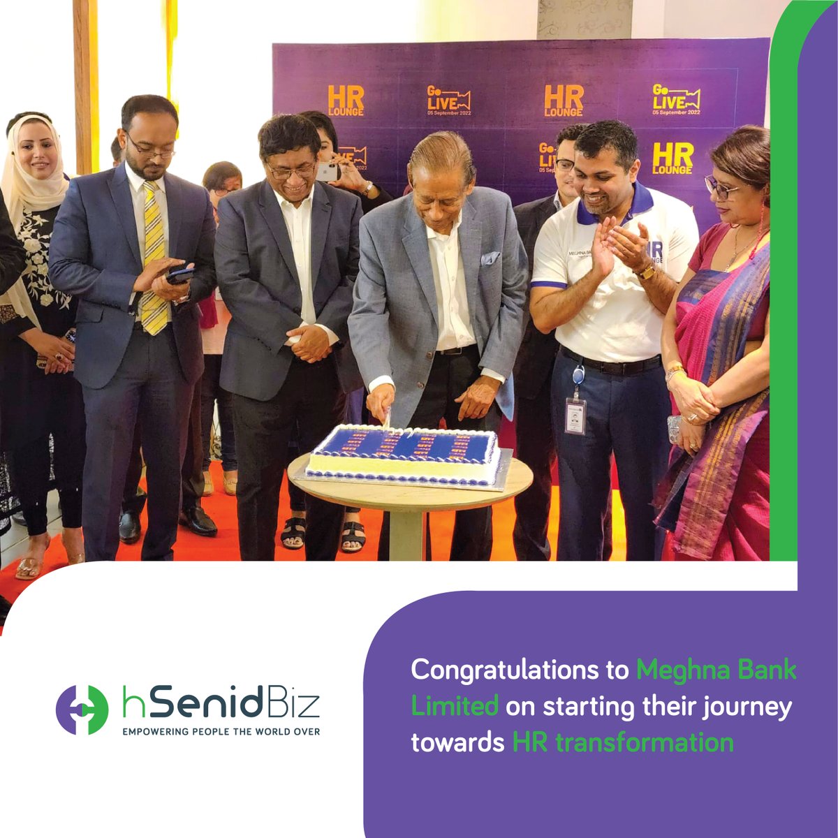 hSenidSoftware's tweet photo. We are pleased to celebrate the recent launch of @Peoples_HR at the Meghna Bank Limited head office in Bangladesh.

Looking forward to great things ahead! https://t.co/gXsVYdLxJ4