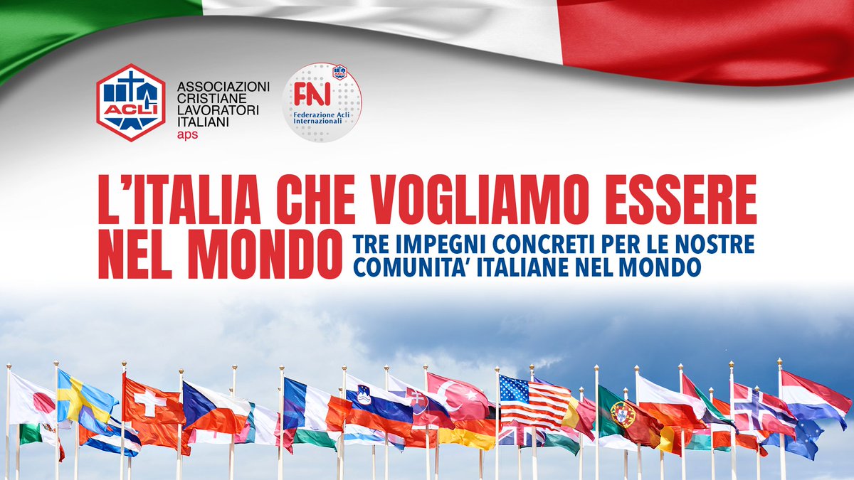 Acli_nazionali's tweet photo. #Acli e FAI - #AcliInternazionali "L'italia che vogliamo essere nel mondo". Tra i relatori dell'evento. @emimafre Presidente #ACLI, @TeoBracciali, Vicepresidente Federazione #acliinternazionali, @emmecip #ACLIFrancia, @GiuseppeRauseo #AcliSvizzera, #AndreaPamieri #AcliCanada. https://t.co/DKID1sTn23