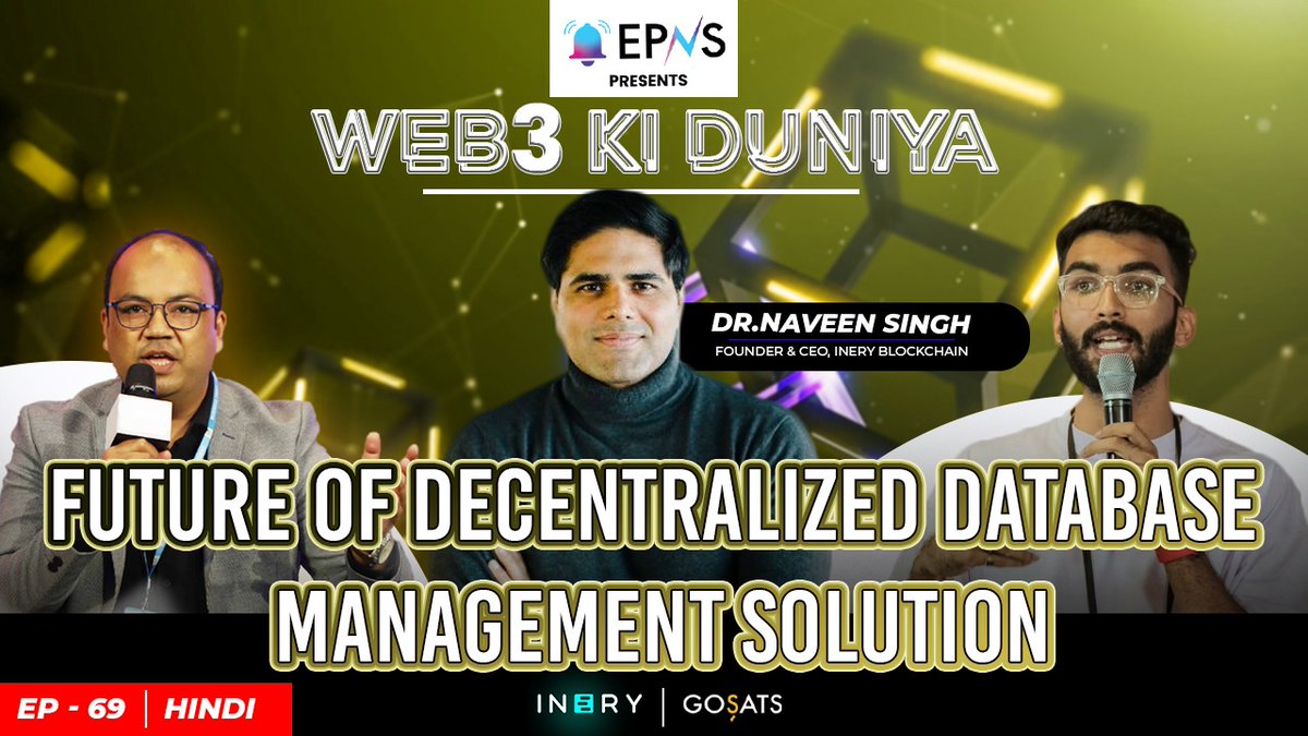 bitinning's tweet photo. 🔸What is @IneryBlockchain ? 
🔸Technical aspects of Inery

@simplykashif  &amp; @impranavm_  discuss all this &amp; MORE with @inery_naveen in this exclusive episode of #Web3KiDuniya! 

SET YOUR REMINDERS 👇🏻
⏰: 8:00PM, TONIGHT
🔗: https://t.co/duKy5ShXkr

#Web3 #Crypto #Blockchain https://t.co/0q5Geo037A