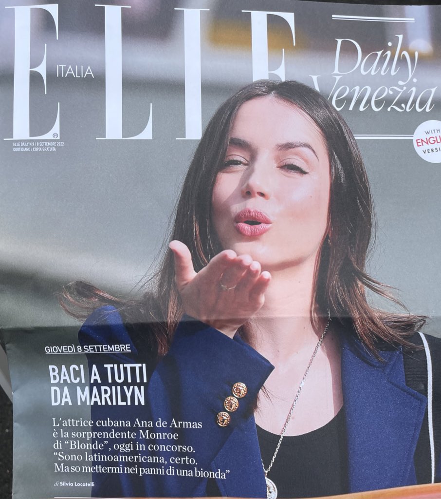 Ana de Armas Updates on Twitter: "Ana de Armas on the cover of ELLE