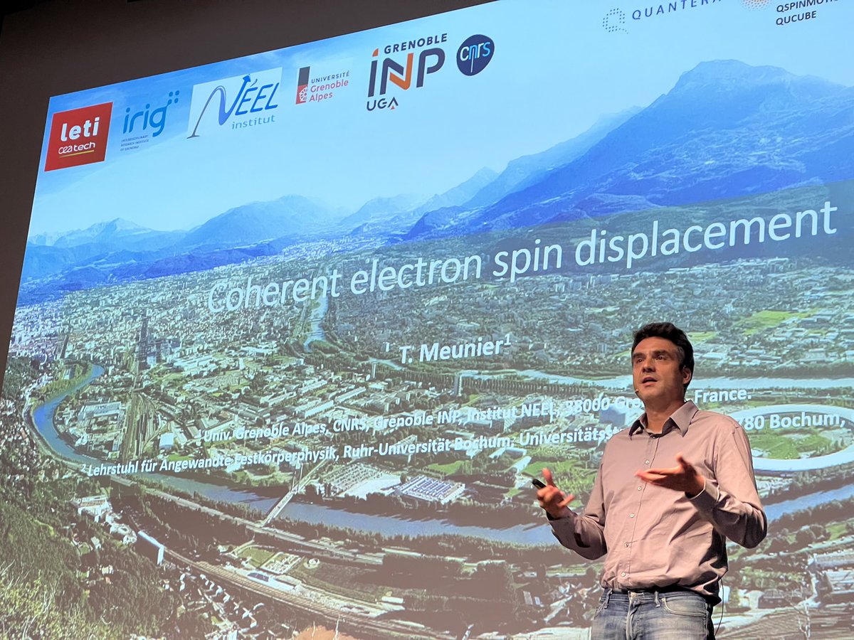 AndreasAtETH's tweet image. Nice morning session with Seigo Tarucha @riken_en , Georgios Katsaros @ISTAustria and Tristan Meunier @InstitutNeel at the #SpinQubit5 conference in #Pontresina.
@nccrSpin