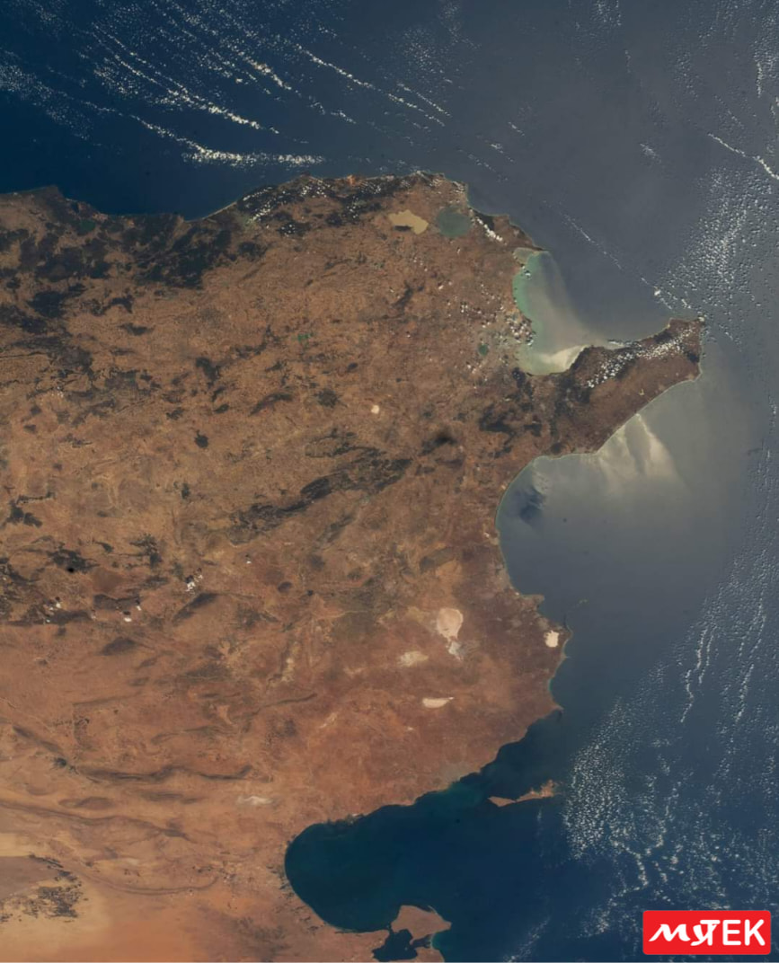 Mytek_tunisia's tweet photo. Superbe prise 🇹🇳🌠 la Tunisie 
De Bizerte au Nord jusqu'à Zarzis au Sud, il n'y a qu'un pas, du moins depuis la Station Spatiale Internationale 🛰️ !

Crédit photo 📸Franz - #ISS83 🌠
📸©️ #Nasa - August 30, 2022 

#MyTek https://t.co/CIlJwLyBsD
