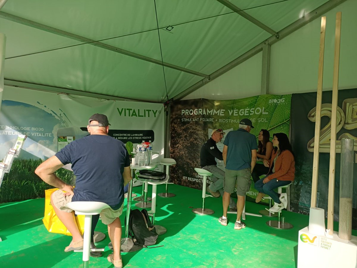 SocieteBIO3G's tweet photo. 🔛 Jour 2 sur le salon @Innovagri1 !
Notre équipe vous attend jusqu'à ce soir sur le stand C10, sous le soleil ☀️ haut-garonnais, pour vous parler #agronomie et #biostimulation 🌱 !
À tout à l'heure !
#BIO3G #SALON #INNOVAGRI #AGRONOMIE #AGRICULTURE #OCCITANIE https://t.co/qGnhB0Sq7K