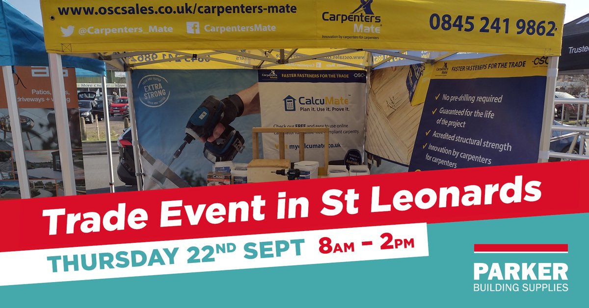 🤩 Join us at our St Leonards branch trade event, taking place a couple of weeks from now! Find lots of fantastic deals &amp; enjoy FREE breakfast rolls! 😎 

<a href="/merchantgrass/">ArtificialGrass.com</a>, <a href="/CTec_NI_Ltd/">CT1</a>, <a href="/CedralUK/">Cedral UK by Etex</a>, <a href="/everbuild/">Sika Everbuild</a>,  <a href="/JBKindDoors/">JBKindDoors</a> &amp;  <a href="/DaleHardware/">Dale Hardware</a> will be with us on the day!