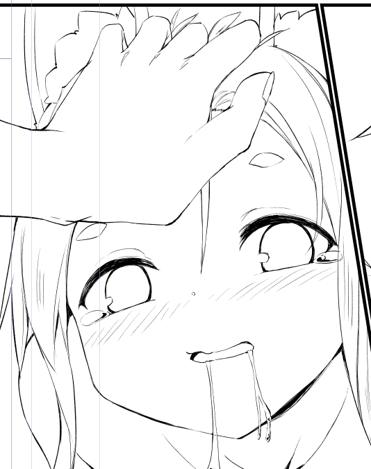 描いてて悶えてるw 