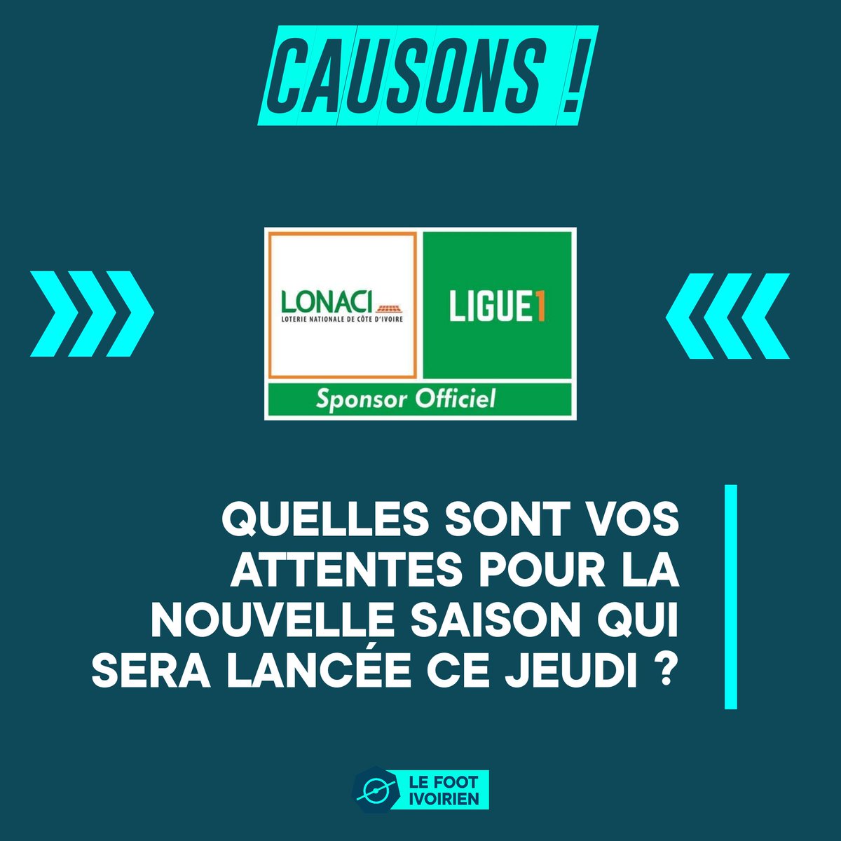 football_civ's tweet photo. 🚨 | #CAUSONS

Nous lançons un cadre d'échanges périodiques pour débattre sur l'actualité du football en Côte d’Ivoire et en Afrique. 

Nos avis et idées pourraient faire changer les choses positivement. Sait-on jamais. 

Soyons fair-play et courtois. 

#CIV225 | #CIVSport https://t.co/us2BEFAuDd