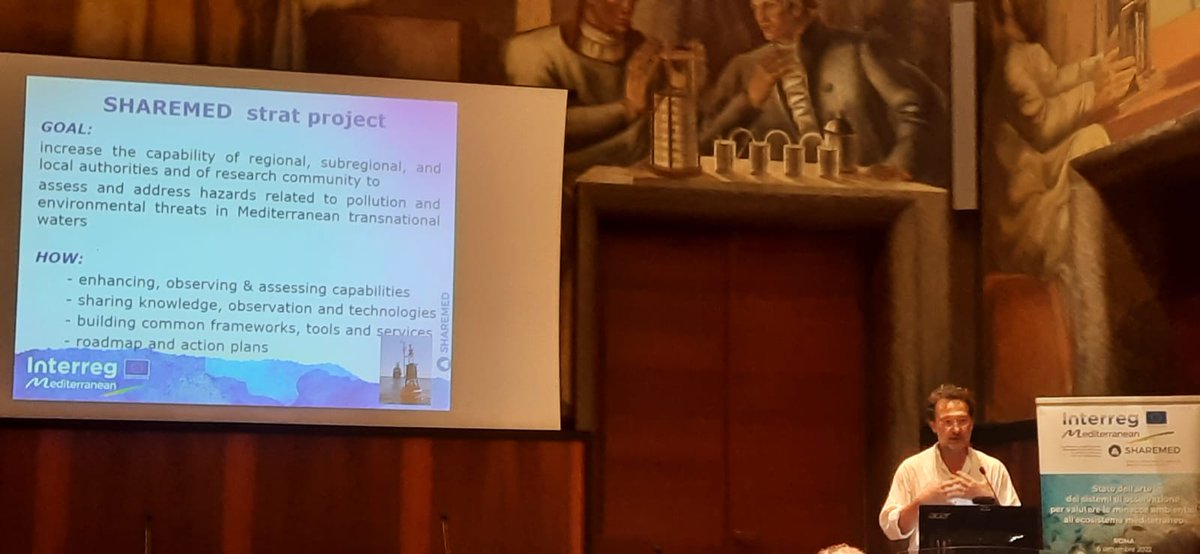 flash_meteo's tweet photo. Al via a Roma presso l'aula Marconi del CNR @CNRsocial_  l'evento nazionale del progetto @SHAREMED4 -> 
"Stato dell’arte dei sistemi di osservazione per valutare le minacce ambientali all’ecosistema mediterraneo" 
con @ogs @CnrIsmar @CNRDTA https://t.co/DGe9vT7tNX