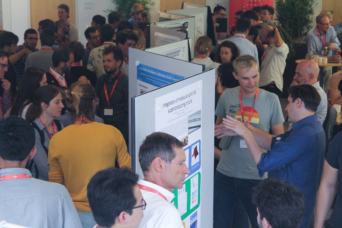 nccrSpin's tweet image. Poster sessions at #SpinQubit5 #NCCRSpin #NCCR #QuantumComputing