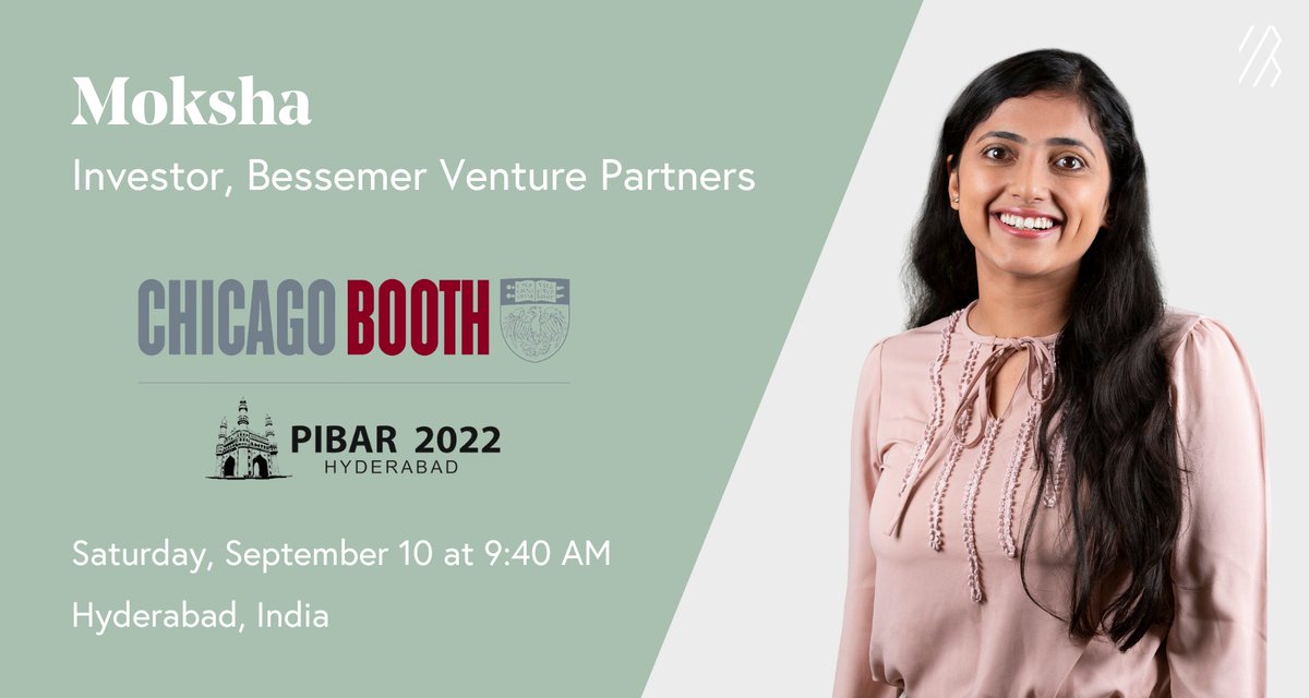 BessemerVPIndia's tweet photo. Bessemer Investor, @moshimoshe will be speaking about all things Web3 at @ChicagoBooth's PIBAR 2022 (https://t.co/RtLuvVICuv) this Saturday, September 10, 2022. https://t.co/fqUF2Ab79t