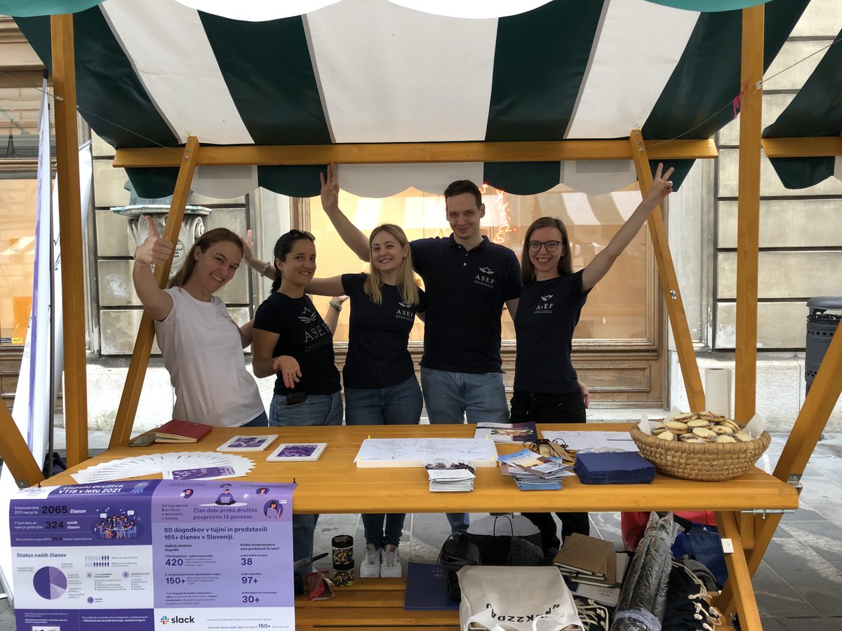 InfoAsef's tweet photo. #ASEF danes skupaj z @DrustvoVTIS sodeluje na #FestivalLUPA. Pričakujemo vas na Stritarjevi ulici v Ljubljani na stojnici #53, kjer lahko sodelujete v zanimivih nagradnih aktivnostih in nas prek teh bolje spoznate. Se vidimo! https://t.co/G1VhvJ8Fpz