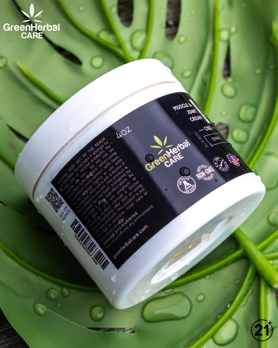 GreenHerblCare's tweet photo. Kick Pain to the Curb!
Release your muscle and joints from the clutches of discomfort.
Buy GHC's CBD muscle and joint cream!
#cbdproduct #cbdcream #cbdcreamforhighheelpain #cbdpainrelief #cbdpain
#cbdpainreliefcream #cbdpaincare #hemp #hempcbd #hemplifestyle
⚠️Warning: 21+ only. https://t.co/6YdWnTn6Ls