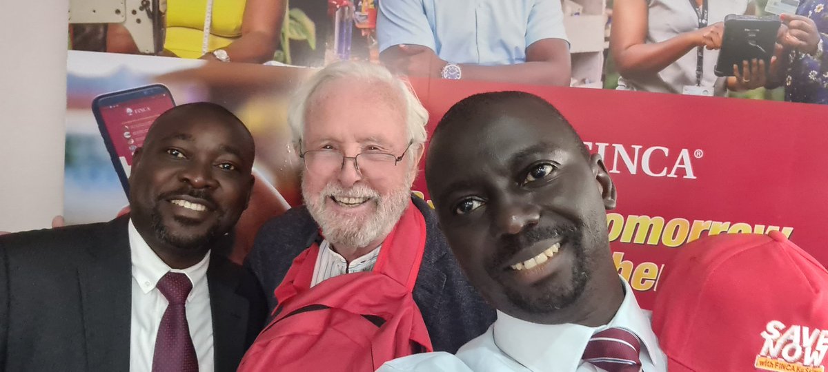 A selfie moment with the founder of  #VillageBanking #JohnHatch at FINCA Uganda. @Rakakande, I and the @FINCA_Uganda MT were privileged to spend our morning listening to John's amazing journey. @FINCA @FINCAImpact