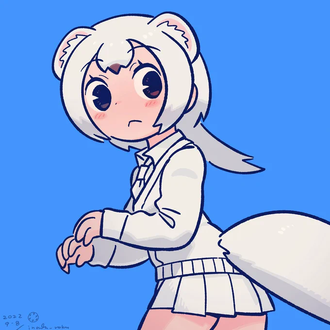 オコジョ実装おめでとう!! #けものフレンズ #けもフレ3 