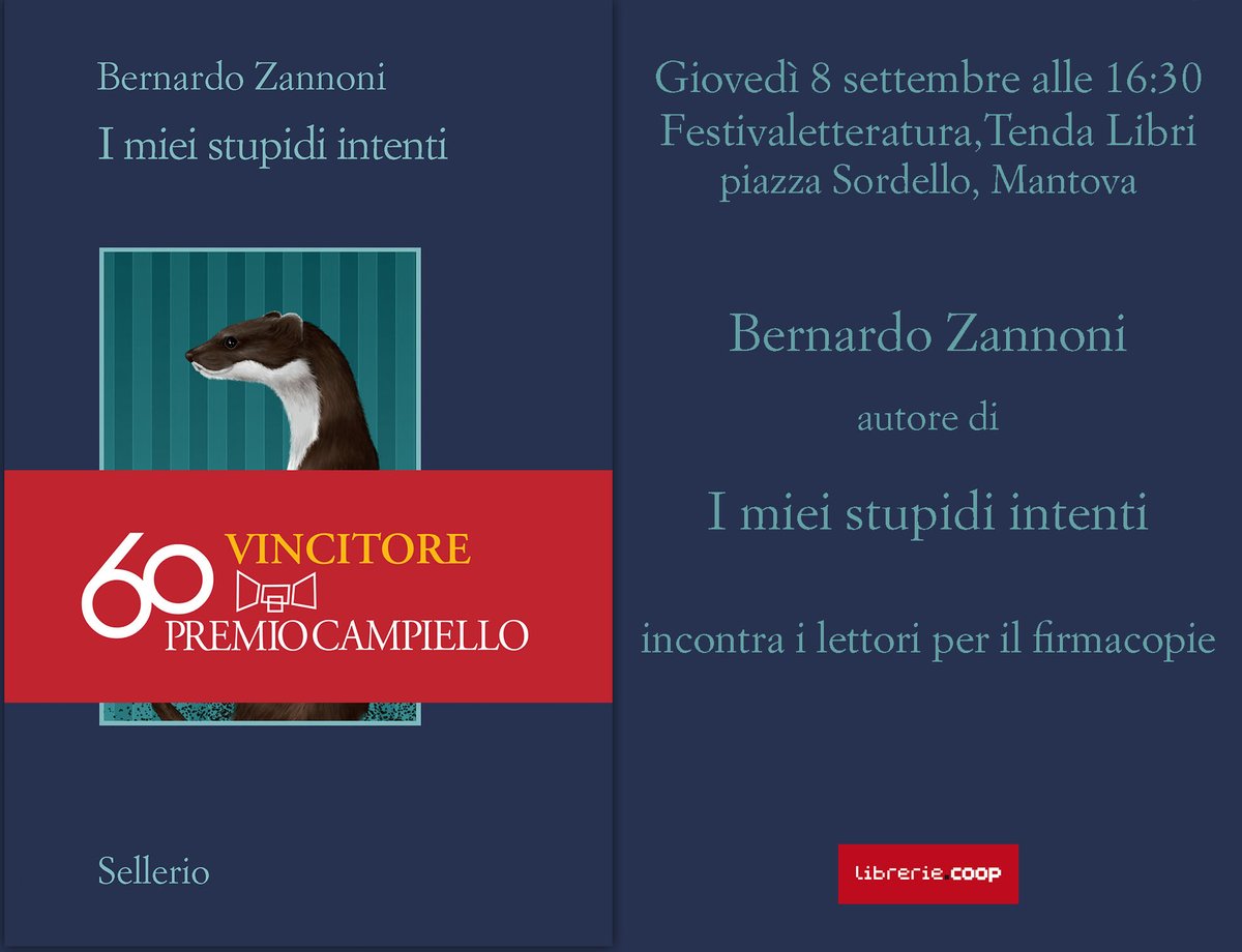 Sellerio editore (@sellerioeditore) on Twitter photo Al via il <a href="/festletteratura/">Festivaletteratura</a> di #Mantova con tanti ospiti in blu. Oggi tocca a Bernardo #Zannoni e #MarcoMalvaldi. Qui trovate il calendario dei nostri eventi:
sellerio.it/it/eventi/autoโฆ Al via il <a href="/festletteratura/">Festivaletteratura</a> di #Mantova con tanti ospiti in blu. Oggi tocca a Bernardo #Zannoni e #MarcoMalvaldi. Qui trovate il calendario dei nostri eventi:
sellerio.it/it/eventi/autoโฆ