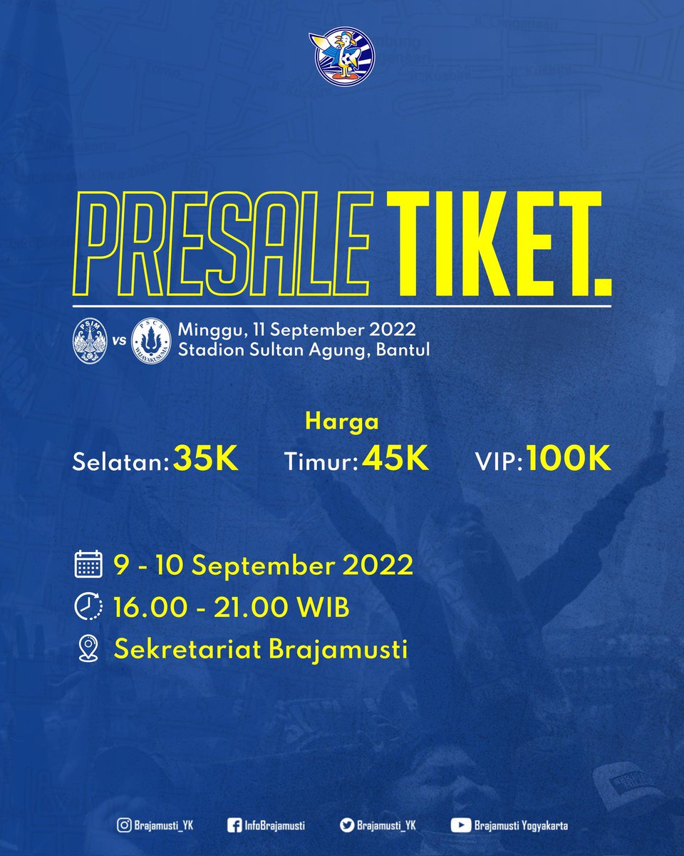 Tiket laga home perdana <a href="/PSIMJOGJA/">PSIM Jogja</a> sudah bisa dibeli mulai besok.