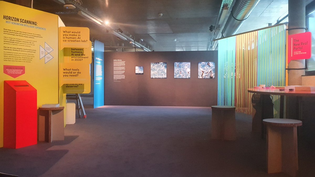 toodrew's tweet photo. The #NewReal Pavilion by @newrealcc @turinginst @EdinburghUni is now open @ArsElectronica.

New works by @icamaraleret @adamhrv #KeziahMacNeil &amp; pop up research hub on #ExperientialAI #IntelligentExperiences

@UoE_EFI @eca_edinburgh @UKRI_News @CreativeScots
#aiart #environmental https://t.co/pxuaVE4TpO