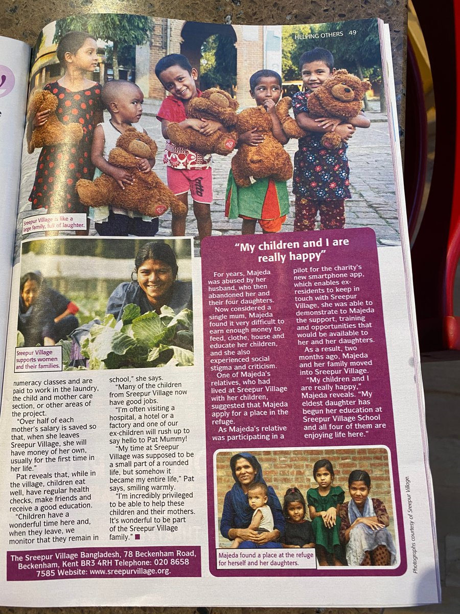 Thank you  @TheFriendMag  for highlighting the great work of Sreepur Village, #Bangladesh, a charity that has been #KeepingFamiliesTogether and #TransformingLives with hope since 1989. #RememberACharityWeek